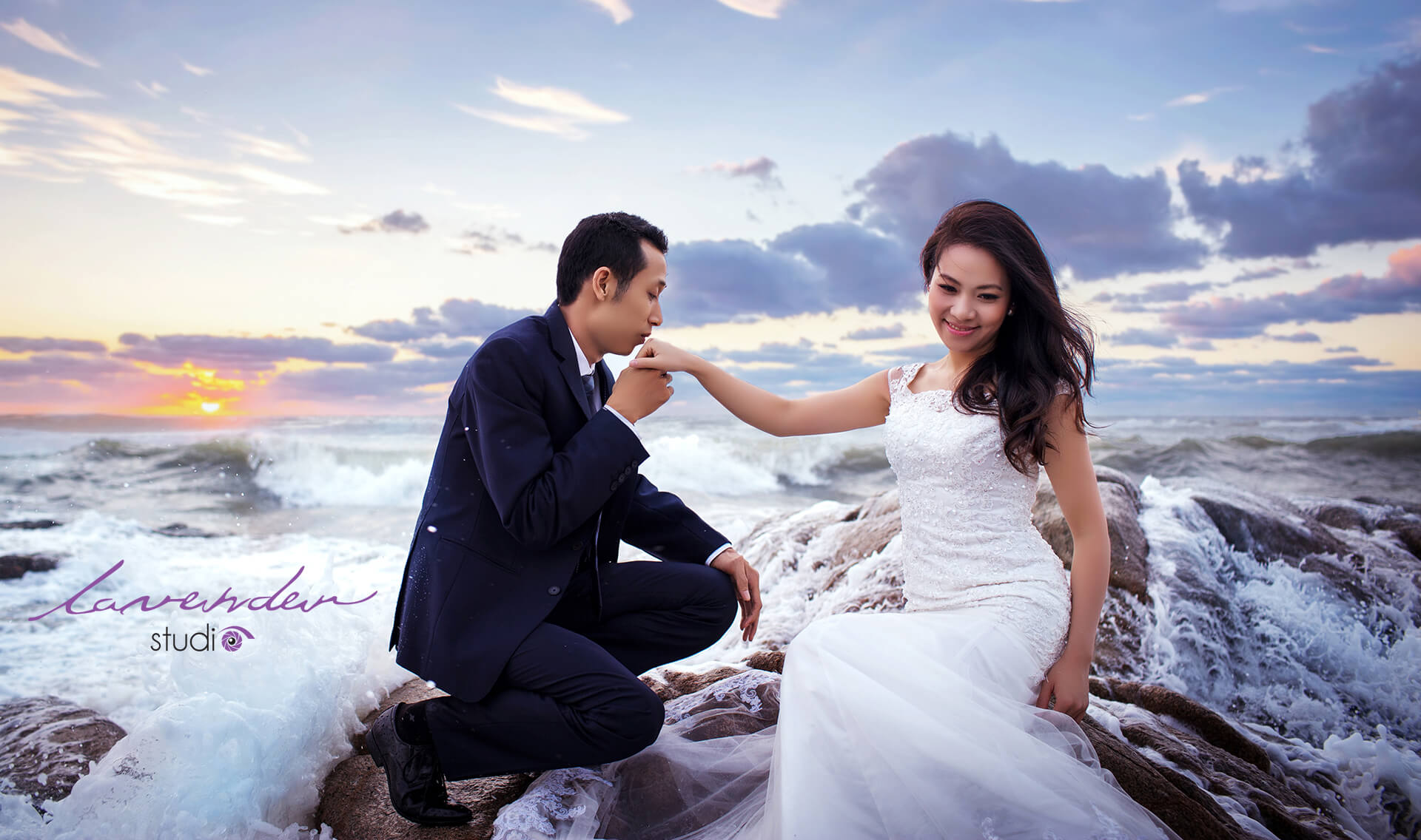 Phim trường chụp hình cưới tại Hồ Cốc Hồ Tràm lavender studio