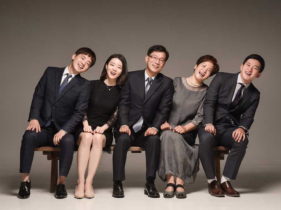Chụp gia đình kiểu Hàn Quốc