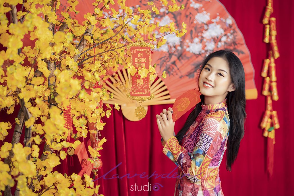 Chụp ảnh áo dài Tết đẹp tại Studio Lavender Hà Nội