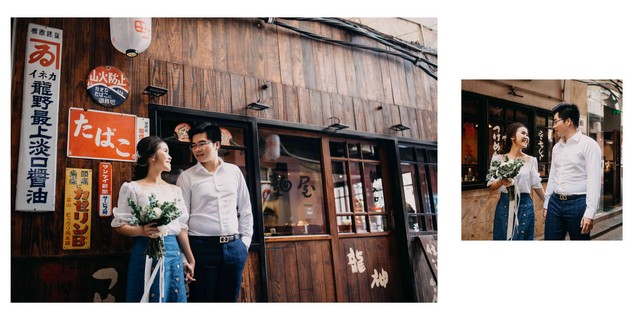 Chụp hình cưới tại khu phố Nhật