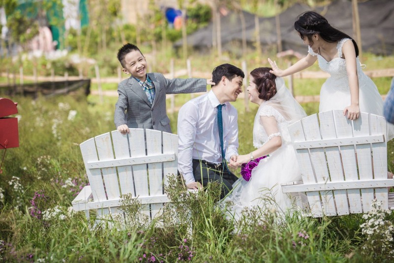 chụp hình gia đình